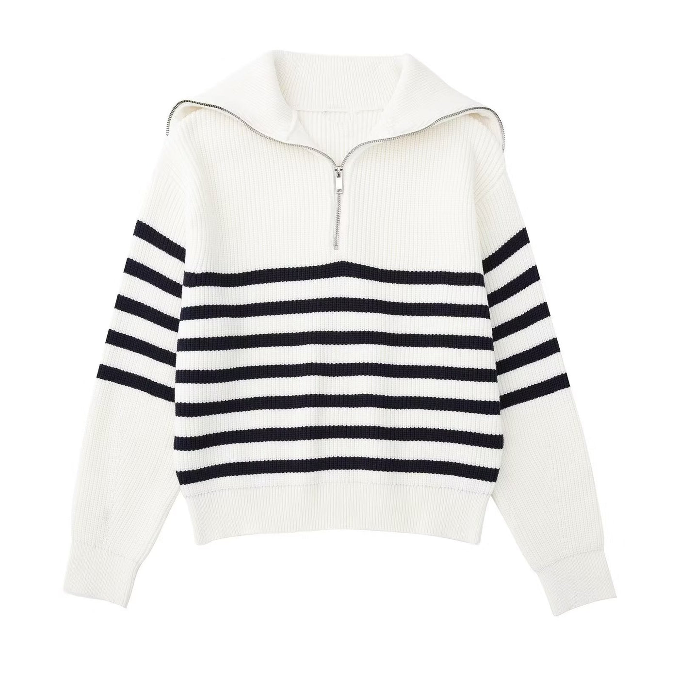 MARINA Striped Knit Sweater