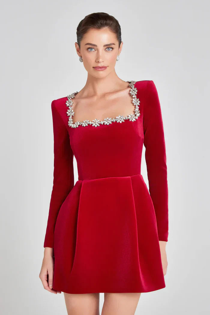 KIMBERLY | Elegant Velvet Dress