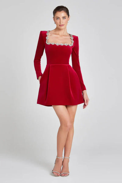KIMBERLY | Elegant Velvet Dress