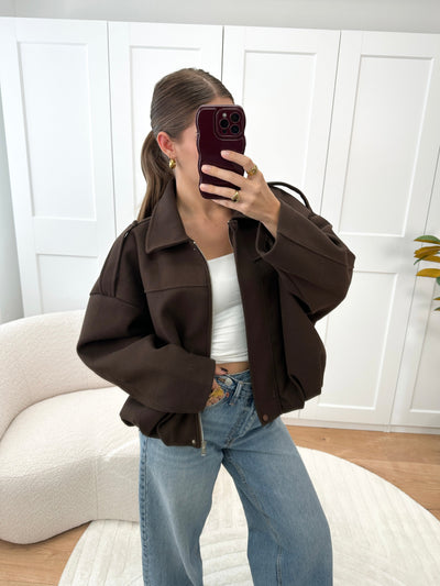 Maudi Bomber Jacket Brown