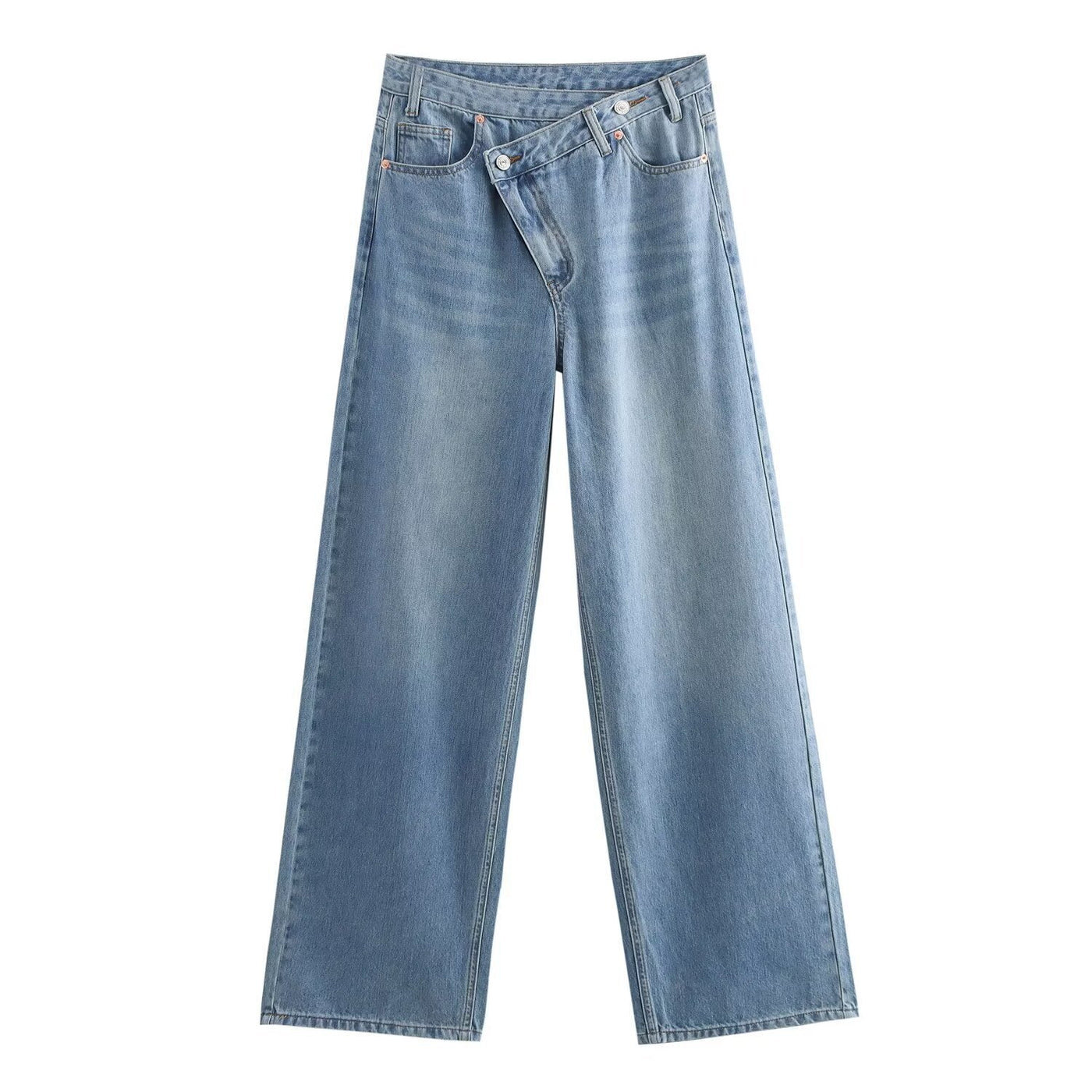 Izzy | Overlapping Waistband Jeans