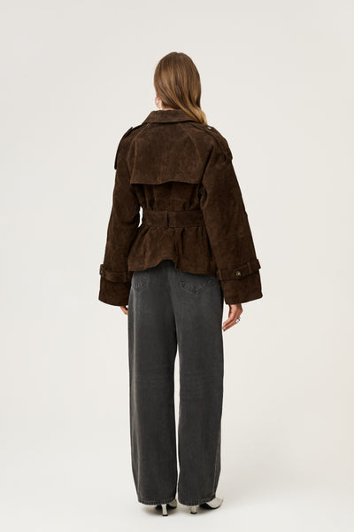 Caza Cropped Trench Coat