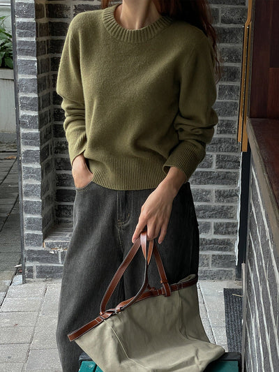 Clara | Green Sweater